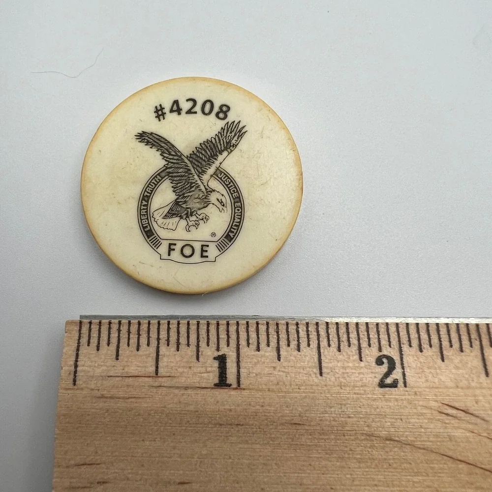 Fraternal Order of Eagles Coin 4208 Acrylic Hudson‎ Florida